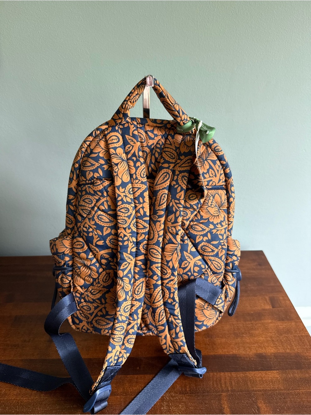 VERA BRADLEY Small Banbury Backpack-Lotus Montage Roasted Pecan - Picture 2 of 10